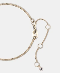 Karl Lagerfeld Paris Gold-Tone Yellow Flower Frontal Necklace