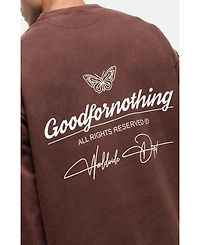 Good For Nothing Men's Washed Rust Cult Sweathsirt