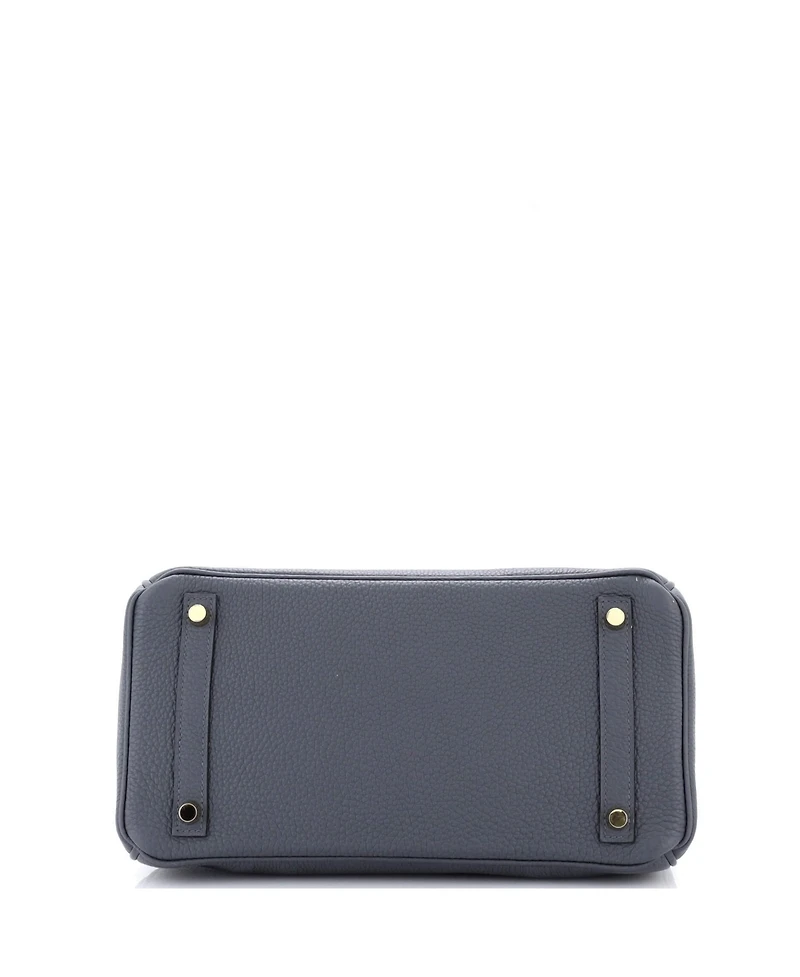 Pre-Owned HERMES Birkin 30 Handbag Grey Togo with Permabrass Hardware