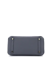 Pre-Owned HERMES Birkin 30 Handbag Grey Togo with Permabrass Hardware