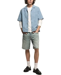 Lucky Brand Men's Untucked Camp Collar Shirt