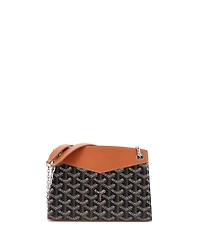 Pre-Owned Goyard Mini Structured Rouette Chain Shoulder Bag Coated Canvas