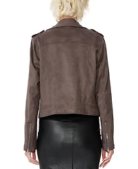 kimi + kai Women's Faux Suede Moto Jacket