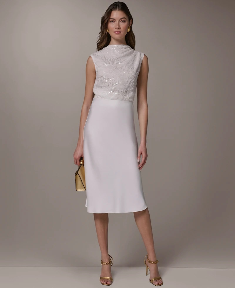 Donna Karan New York Women's Bias Midi Skirt