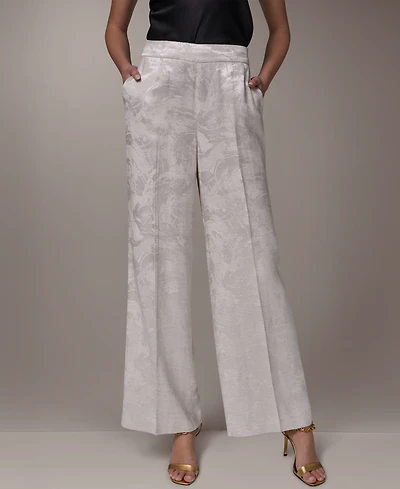 Donna Karan New York Women's Novelty Wide Leg Pants