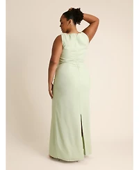 Six Stories Women's Twist Asym Chiffon Bridesmaid Dress