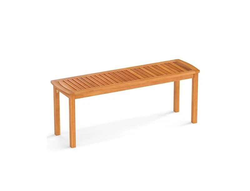 Slickblue Acacia Wood Outdoor Garden Bench with Slatted Seat