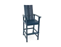 Slickblue Outdoor Adirondack Bar Height Chair with Ergonomic Back