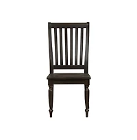 Liberty Furniture Industries, Inc Harvest Home Slat Back Side Chair in Chalkboard