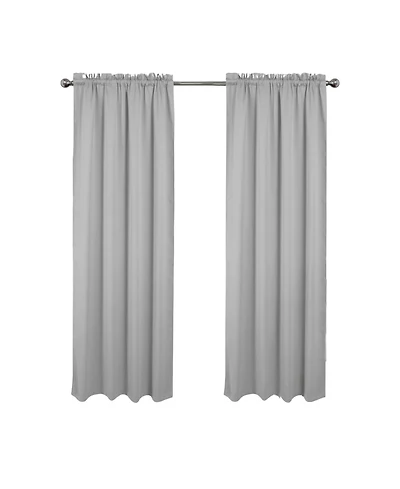 Rt Designers Collection 100% Polyester Twilight Blackout Rod Pocket Curtain Panel