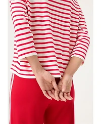 Olsen Women's Striped Fine Knit Sweater