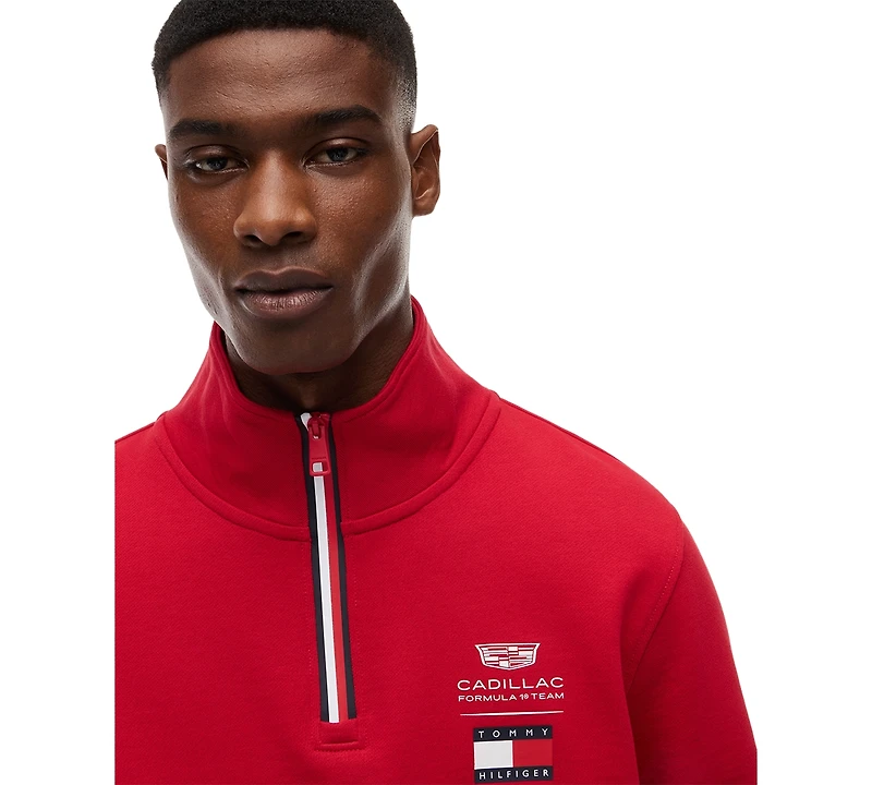 Tommy Hilfiger Men's Logo Quarter-Zip Sweatshirt