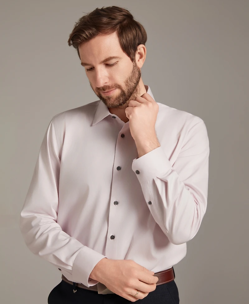 Alfani Men's Regular Fit Solid Dress Shirt, Macy's Exclusive