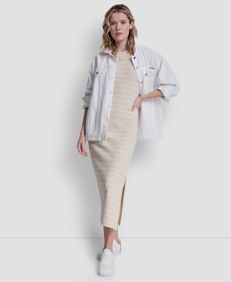 Dkny Jeans Women's Side-Slit Tank Midi Dress