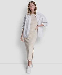 Dkny Jeans Women's Side-Slit Tank Midi Dress