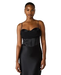 Steve Madden Juniors' Sleeveless Sweetheart Neck Bustier Gown
