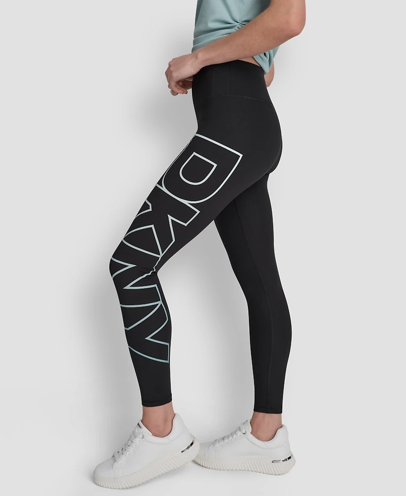 Dkny Sport Women's Ombre Logo High-Waist Tights
