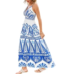 Cupshe Women's Biggest Fan Ornate Maxi Beach Dress