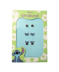 Disney Lilo and Stitch Fashion Earring Set, 3 Pairs, Stud Earrings