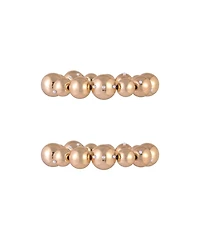 Laundry by Shelli Segal Gold Tone 2pc Ball Stretch Bracelets