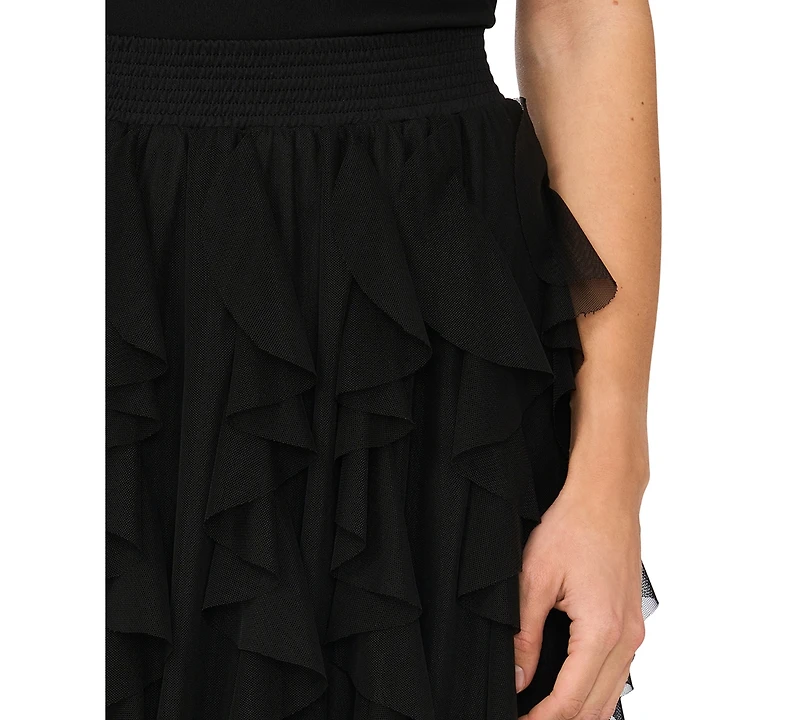 Msk Women's Corkscrew Skirt