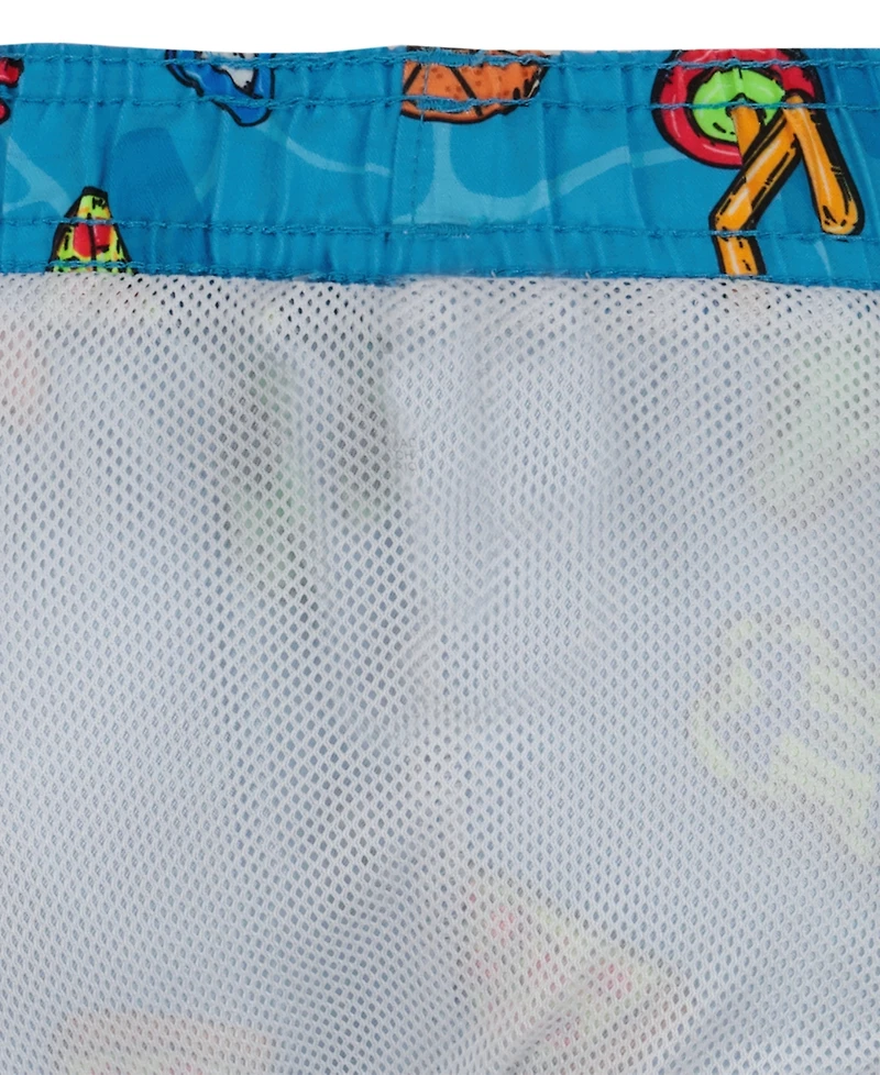 Under Armour Boys' 4-7 Pool Party Swim T-Shirt and Shorts, 2-Piece Set