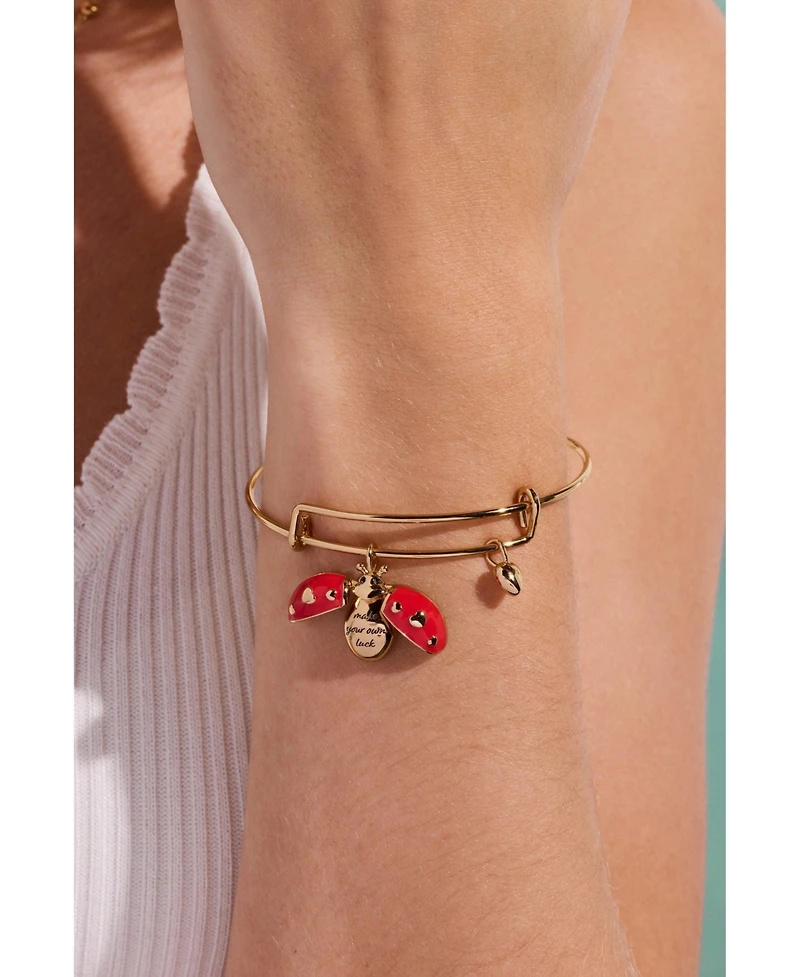 Alex and Ani Make Your Own Luck' Ladybug Charm Bangle