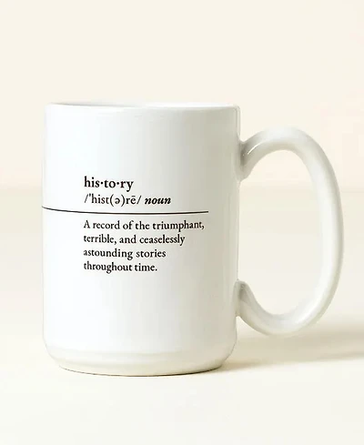 Uncommon Goods History Every Day Interactive Qr Mug, 15 Oz