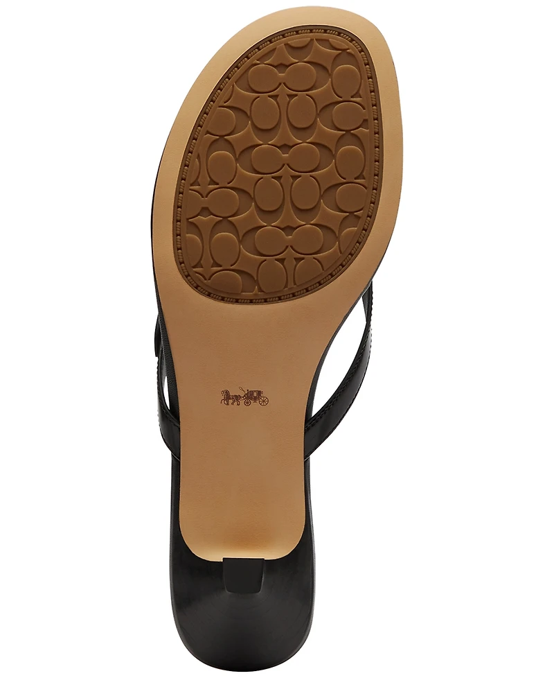 Coach Women's Tea Rose Kitten Heel Sandals