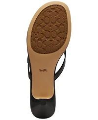 Coach Women's Tea Rose Kitten Heel Sandals