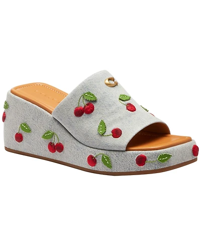 Coach Women's Marie Cherries Slip-On Sandals