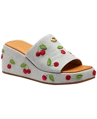 Coach Women's Marie Cherries Slip-On Sandals