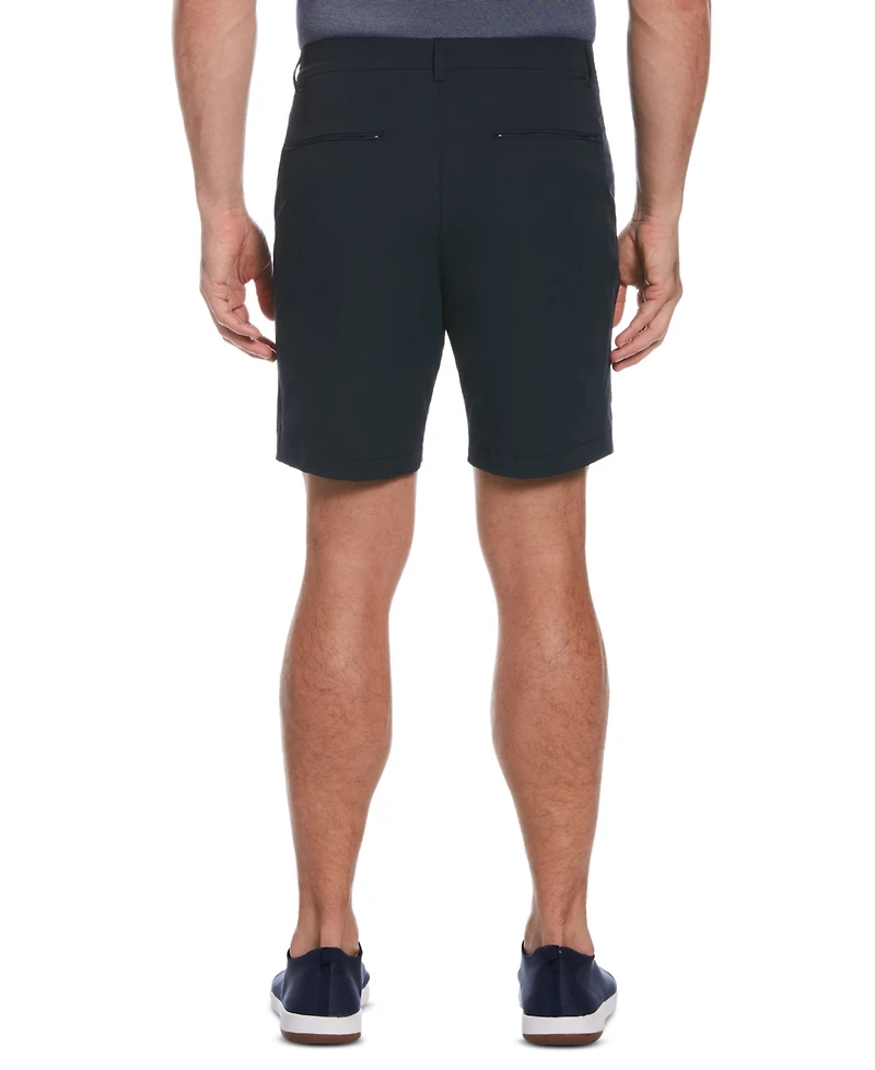 Perry Ellis Men's Solid Stretch 8" Tech Shorts
