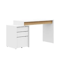 Nexera Desk and 3-Drawer Filling Cabinet