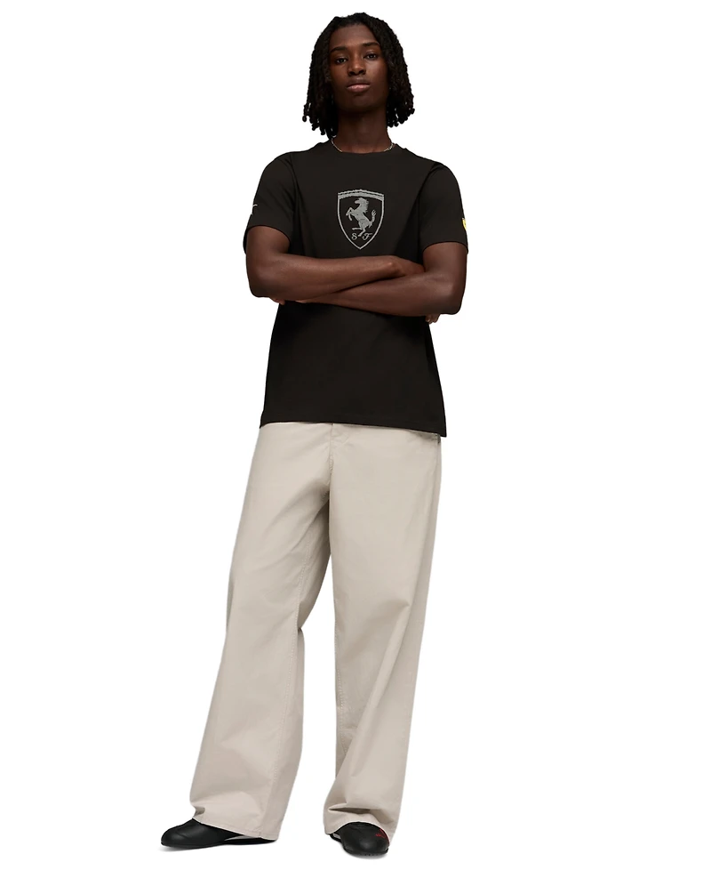 Puma Men's Ferrari Tonal Shield Short-Sleeve T-Shirt