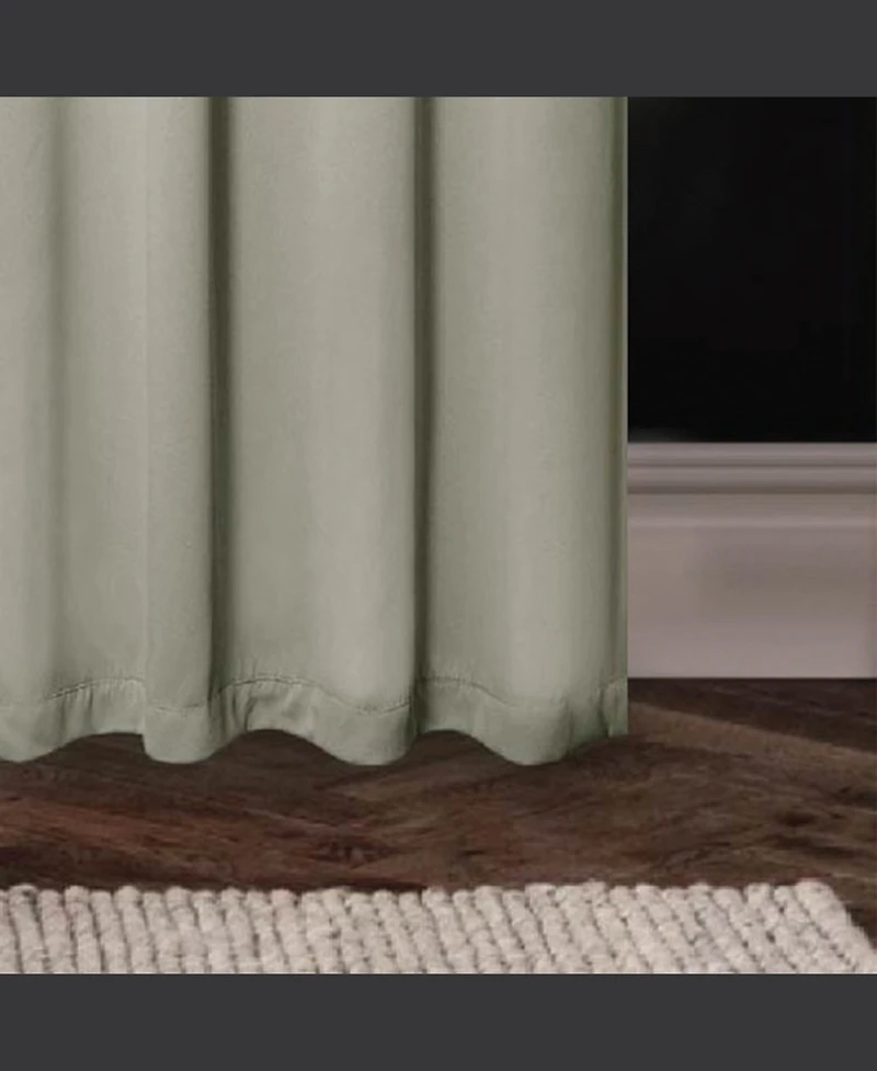 Rt Designers Collection 100% Polyester 250 Gsm Riley 100% Blackout Grommet Panel Curtains