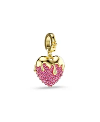 Swarovski Gold-Tone Plated Heart Idyllia Charms