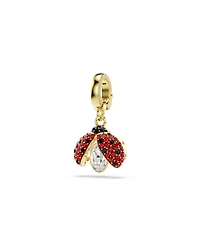 Swarovski Gold-Tone Plated Ladybug Idyllia Charms