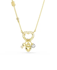 Swarovski Gold-Tone Plated Heart Idyllia Pendant Necklaces
