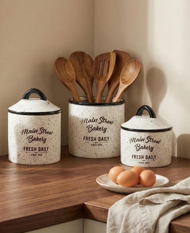 Jay Imports Main Street 3Pc Canister Set