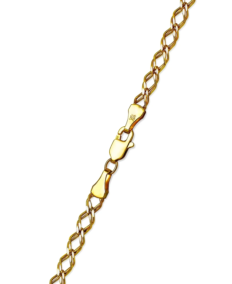 Macy's Link Harlequin Necklace in 10k Yellow Gold