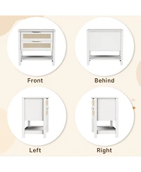 Rainsken Rattan Nightstand