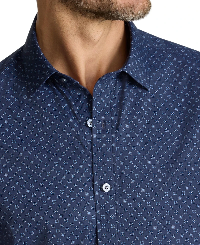 UNTUCKit Men's Slim Fit Wrinkle-Free Performance Vandelay Button Up Shirt