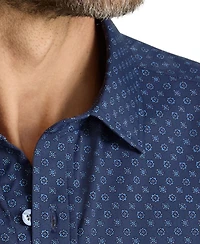 UNTUCKit Men's Regular Fit Wrinkle-Free Performance Vandelay Button Up Shirt