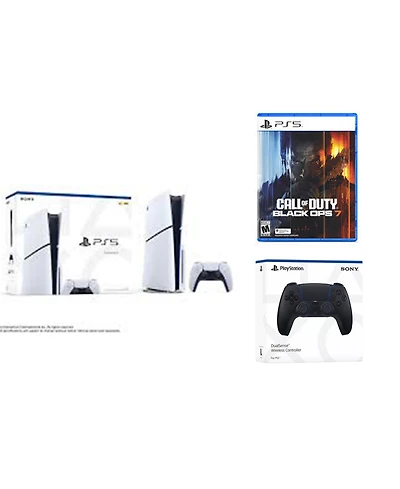 Sony Playstation 5 Slim Disc Bundle with an Extra DualSense Controller and Call Of Duty Black Ops 7