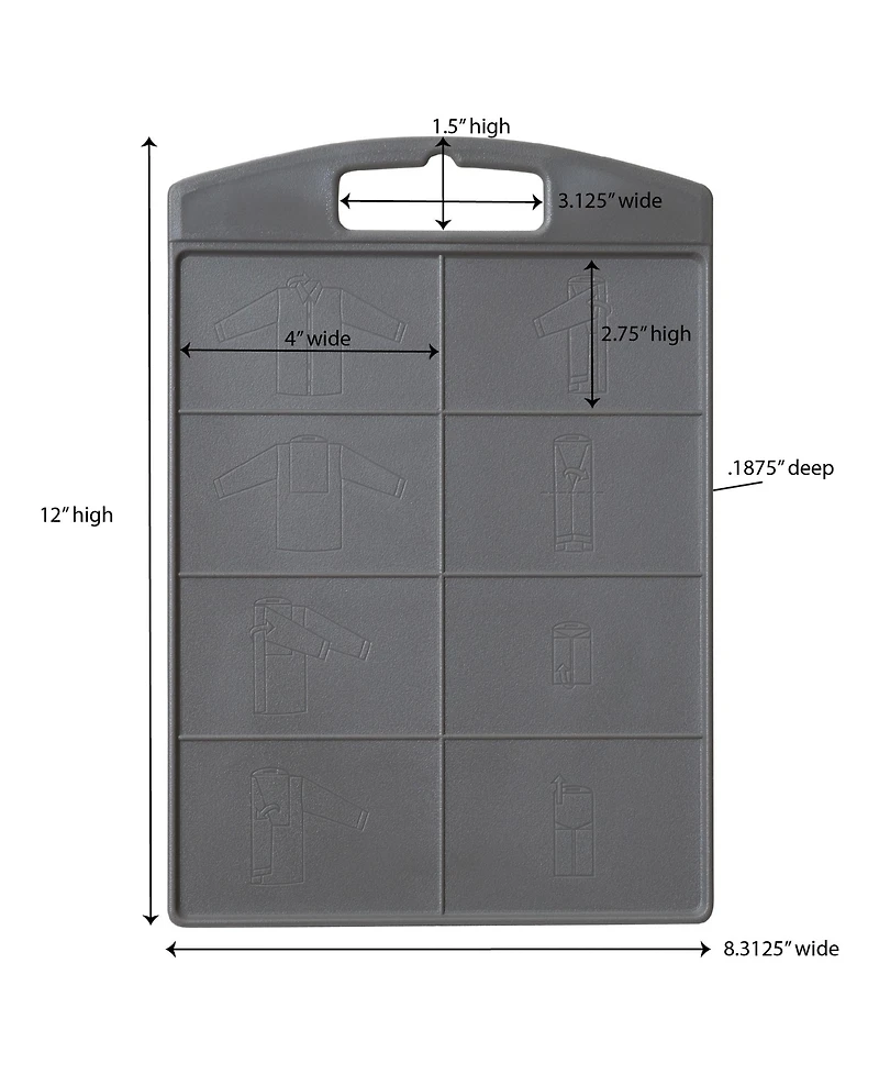 Household Essentials Shirt Folding Board For Laundry