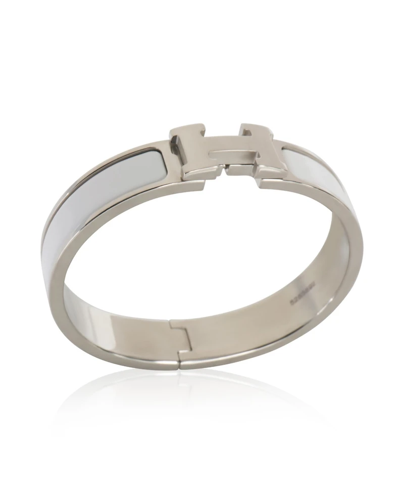 Hermes Clic H In Blanc Bracelet