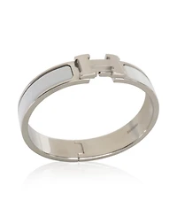Hermes Clic H In Blanc Bracelet