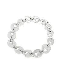 Robert Lee Morris Soho Rhodium Mariner Link Collar Necklace