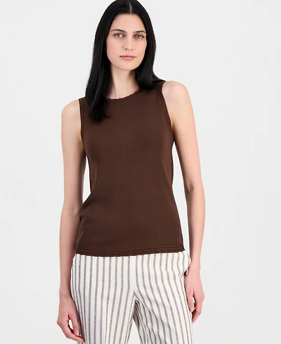 Anne Klein Women's Scallop-Trim Sleeveless Top